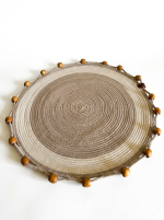 قاعدة من الجوت المضفرة (40x40 cm)