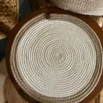 ⁦قاعدة طبق مضفرة من الجوت (28x28 سم)⁩ - الصورة ⁦2⁩