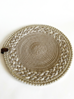 Braided Jute Coaster (22.5x22.5 cm)