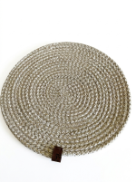 Braided Jute Coaster (25x25 cm)