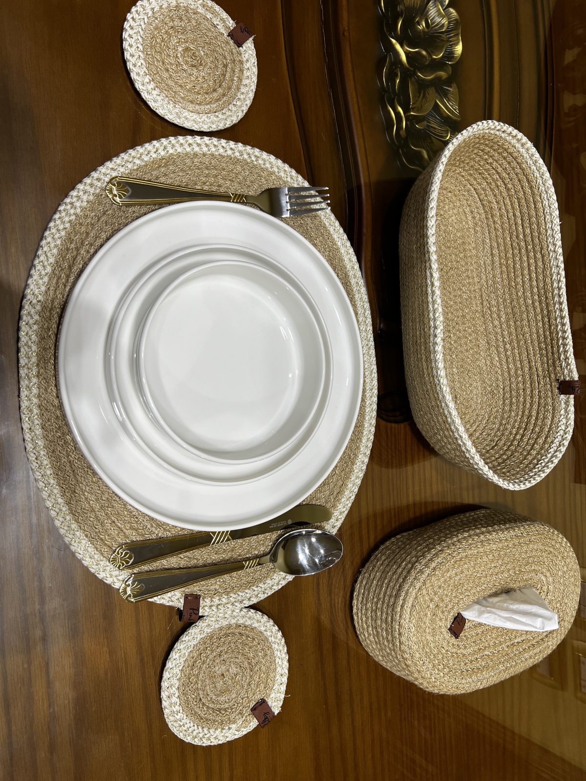 Jute Braided Coaster - Image 4