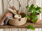 Rustic Charm Jute Basket - Image 4