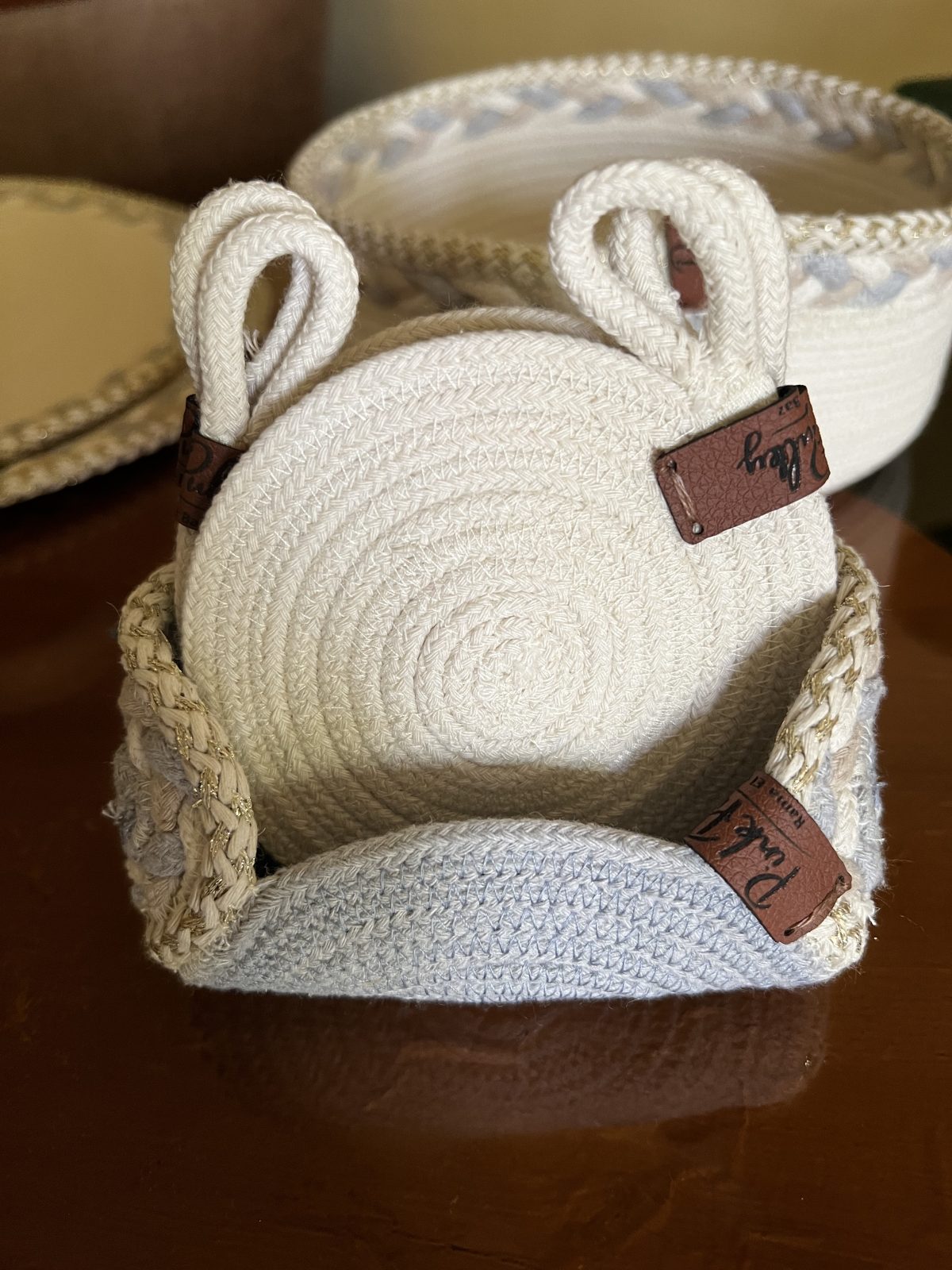 Handcrafted Cotton Rope Dining & Organizer Set - Image 6