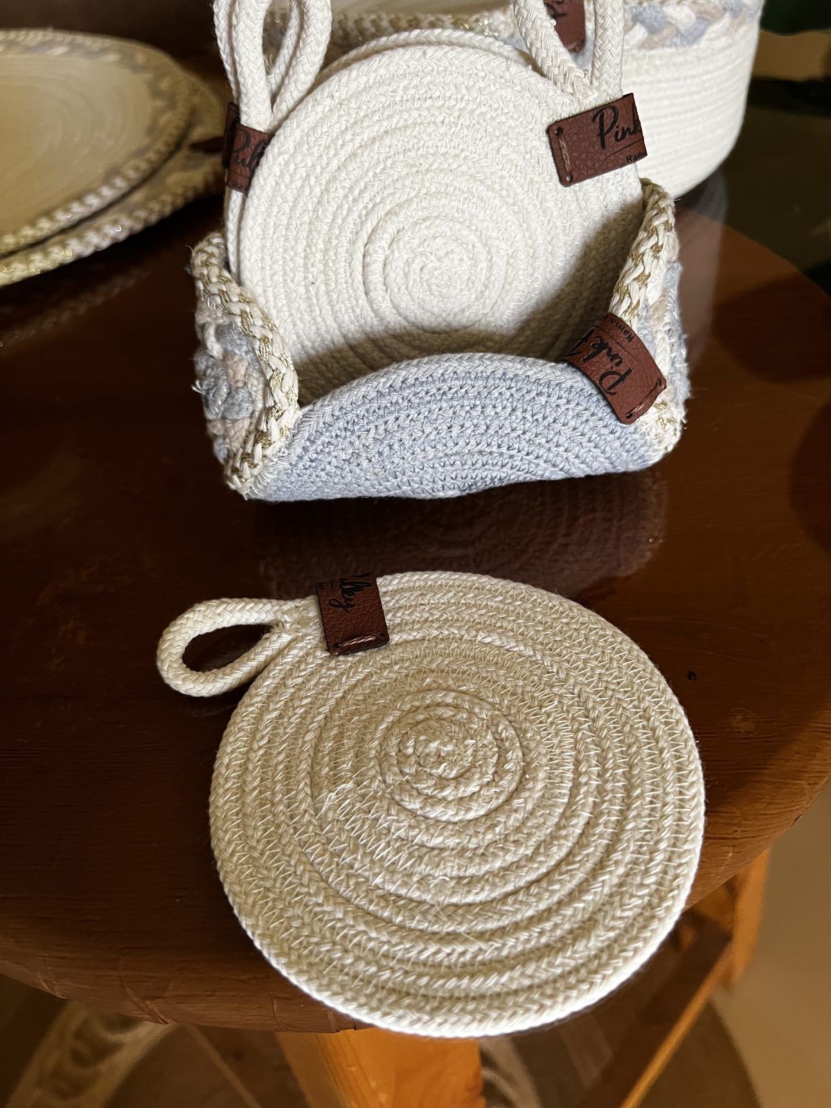 Handcrafted Cotton Rope Dining & Organizer Set - Image 7