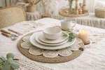 Floral Jute Coaster (33cm) - Image 2