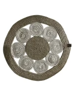 Floral Jute Coaster (33cm)