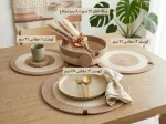 Boho Woven Dining & Storage Set - Image 6